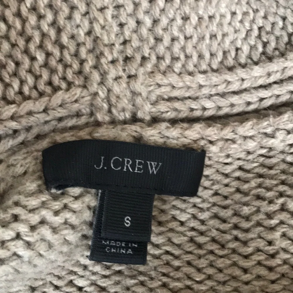 j crew shawl collar merino wool sweater coat size small